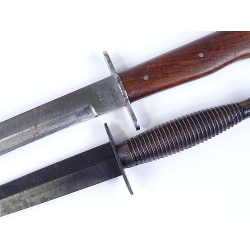 224 - An SAS Commando knife by William Rodgers of Sheffield, and another knife dated 1942 (2)