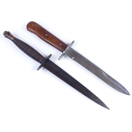 224 - An SAS Commando knife by William Rodgers of Sheffield, and another knife dated 1942 (2)