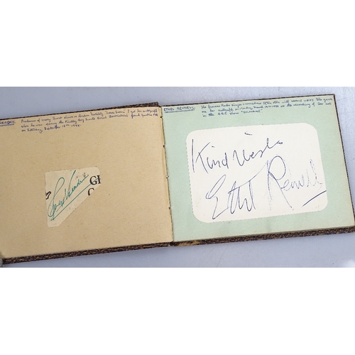 109 - An autograph album, including signatures of David Niven, and Cesar Romero