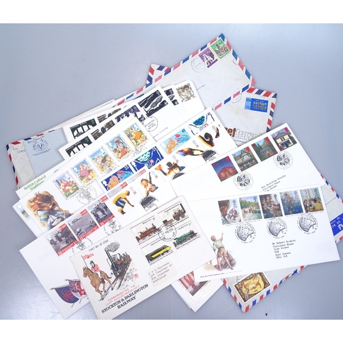 38 - A large collection of GB and world postage stamps in albums, together with collections of First Day ... 