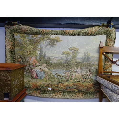 1810 - A Belgium style machine made tapestry with tabard top