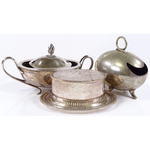 137 - 3 Victorian electroplate spoon warmers