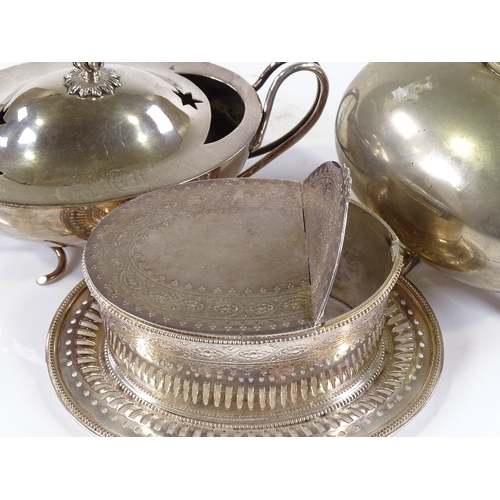 137 - 3 Victorian electroplate spoon warmers