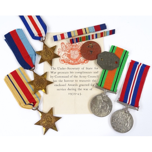 88 - A group of 5 Second War Service medals and tags, to 2368042 G C Cockburn