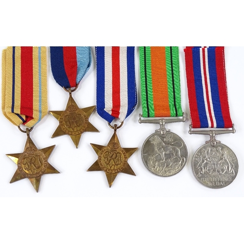 88 - A group of 5 Second War Service medals and tags, to 2368042 G C Cockburn