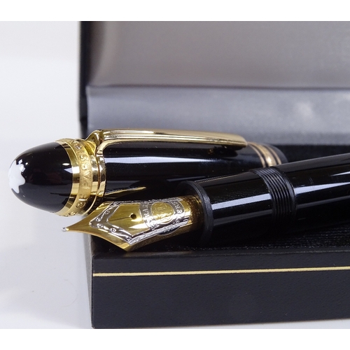 92 - A Mont Blanc Meisterstuck 75th Anniversary Edition fountain pen, boxed with ink