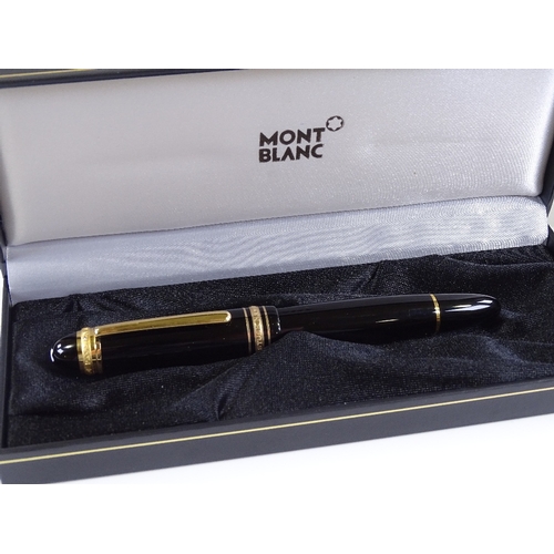 92 - A Mont Blanc Meisterstuck 75th Anniversary Edition fountain pen, boxed with ink