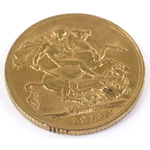 95 - A 1913 gold sovereign