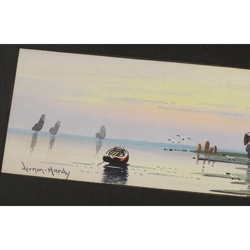 1135 - Vernon Hardy, pair of watercolours, coastal scenes, 4