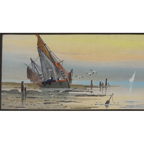 1135 - Vernon Hardy, pair of watercolours, coastal scenes, 4