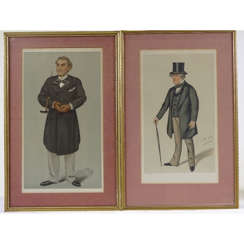 1144 - A set of 13 19th century Spy caricature prints, framed (13)