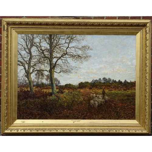 1151 - John Aborn, large oil on canvas, a bit of Surrey, 31