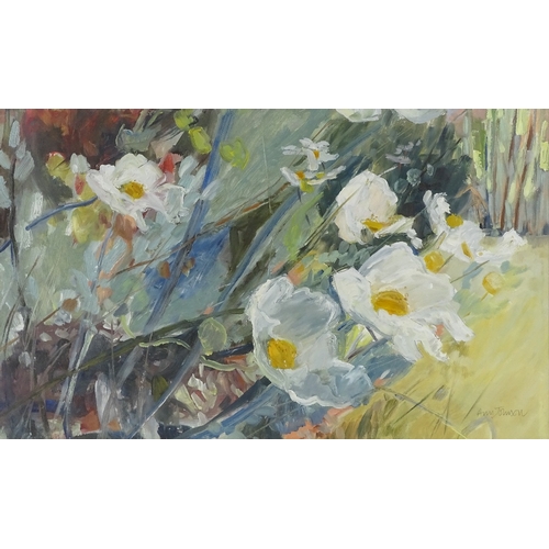 1157 - Ann Johnson, oil on paper, spring flowers, 13