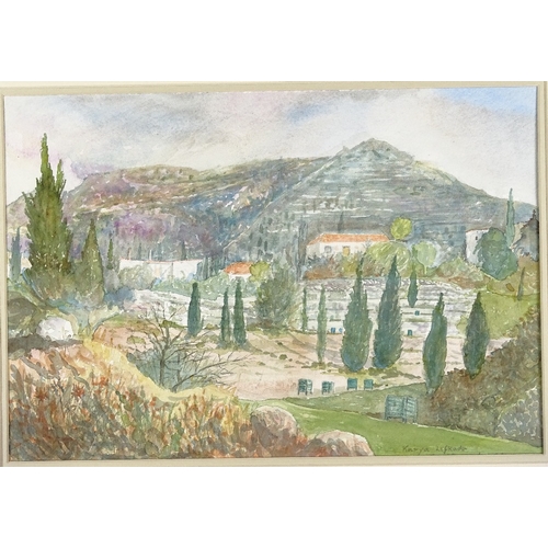 1165 - F G Sheppard, folder of watercolours, mainly Continental landscapes (23)