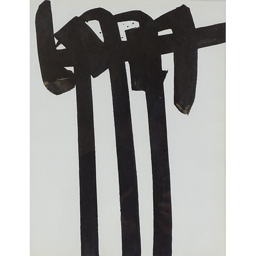 1170 - Pierre Soulages, lithograph, abstract composition, 1970, published for XXth Siecle no. 34, 12