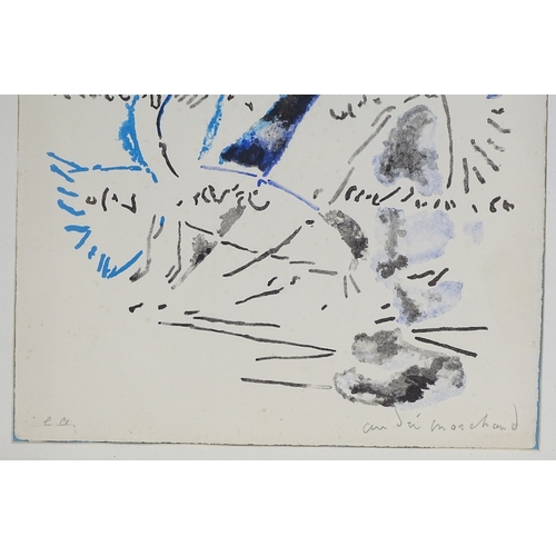 1172 - Andre Marchand, lithograph, the sea, circa 1960, artist's proof, signed in pencil, sheet size 18.5