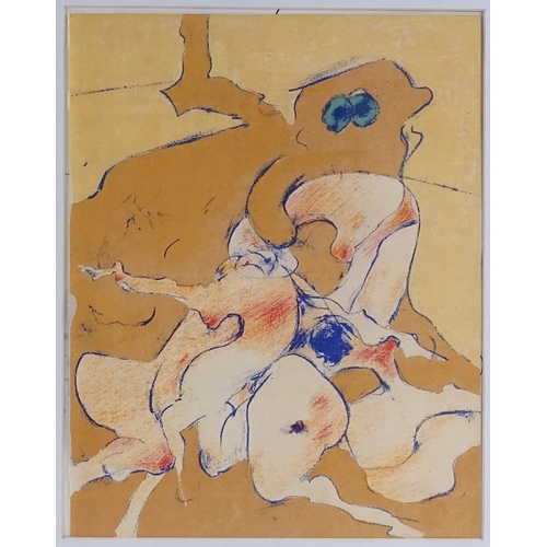 1174 - Dorothea Tanning, lithograph, abstract forms, 1974, cat. no. 41, sheet size 12