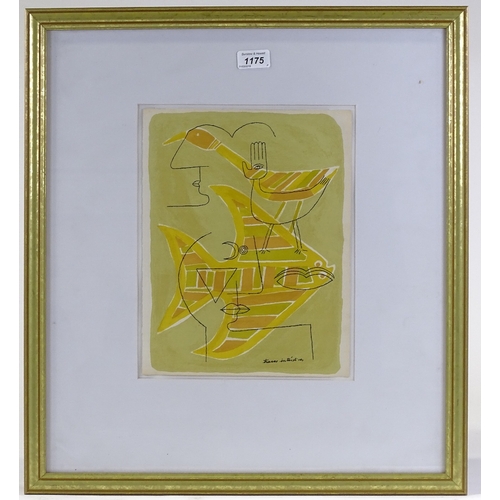 1175 - Victor Brauner, lithograph, Traces Insterstices, 1963, published for XXth Siecle, sheet size 12.5