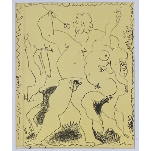 1176 - Pablo Picasso, Bacchanal 1956, lithograph from an edition of 3000 copies, published by Mourlot no. 2... 