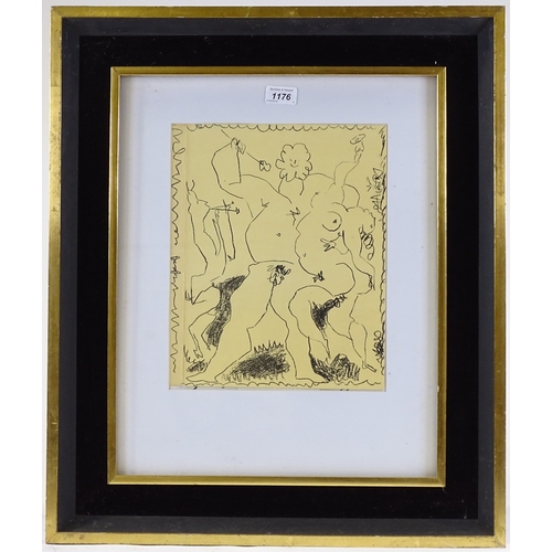 1176 - Pablo Picasso, Bacchanal 1956, lithograph from an edition of 3000 copies, published by Mourlot no. 2... 