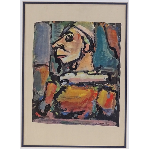 1180 - Georges Rouault, photogravure portrait, 1943, limited edition, image size 12