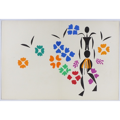 1182 - Henri Matisse, lithograph, La Negresse, published by Verve, 1950s, sheet size 14