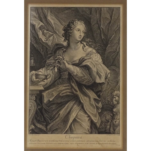 1190 - J Frey after C Maratti, engraving, Cleopatra, circa 1726, 15