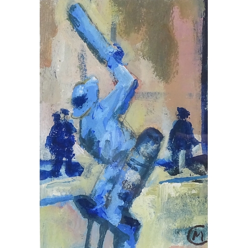 1203 - Maureen Connett, 2 prints, the spirit of cricket, signed in pencil, image 8