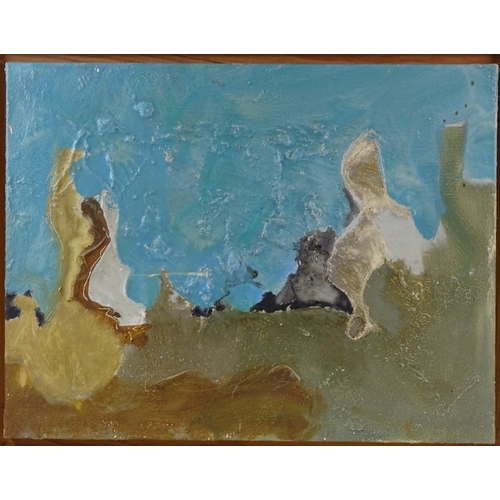 1213 - Cortez?, acrylic on canvas, the mountain men with goats, 2003, indistinctly signed verso, 20