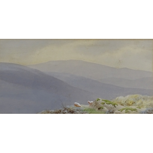 1228 - Charles Britton (1870 - 1949), gouache, the hills of Dartmoor, 8