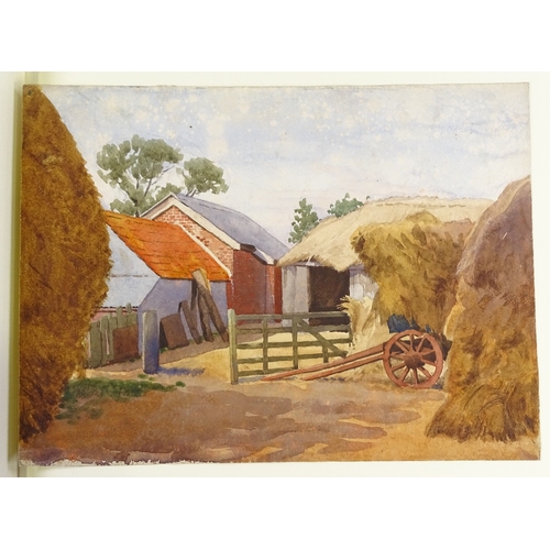 1252 - Album of mainly early to mid-20th century watercolours (50)