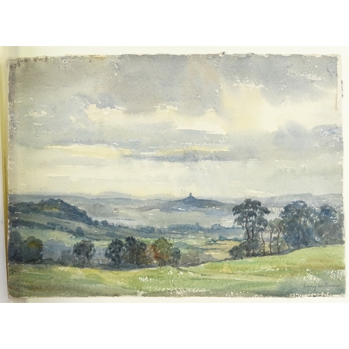 1252 - Album of mainly early to mid-20th century watercolours (50)