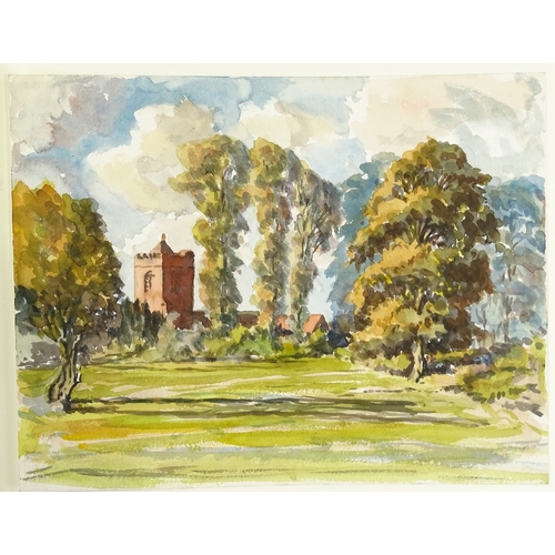 1252 - Album of mainly early to mid-20th century watercolours (50)