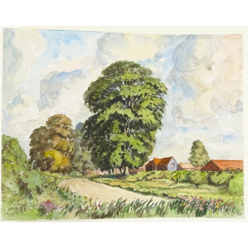 1252 - Album of mainly early to mid-20th century watercolours (50)