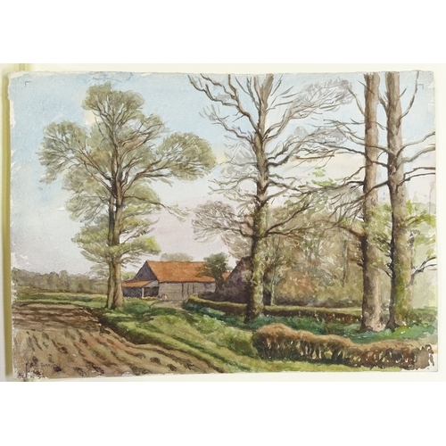 1252 - Album of mainly early to mid-20th century watercolours (50)