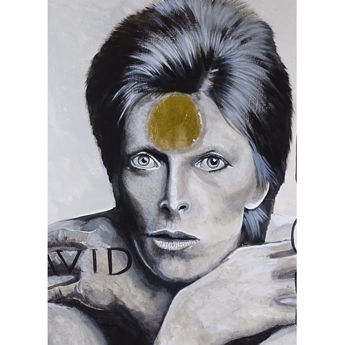 1293 - Clive Fredriksson, oil on board, Bowie, 36