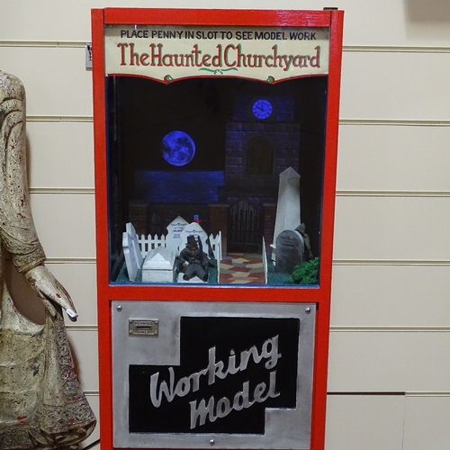 136 - An arcade working model Haunted Churchyard penny in the slot machine, made in the 1980s from an orig... 