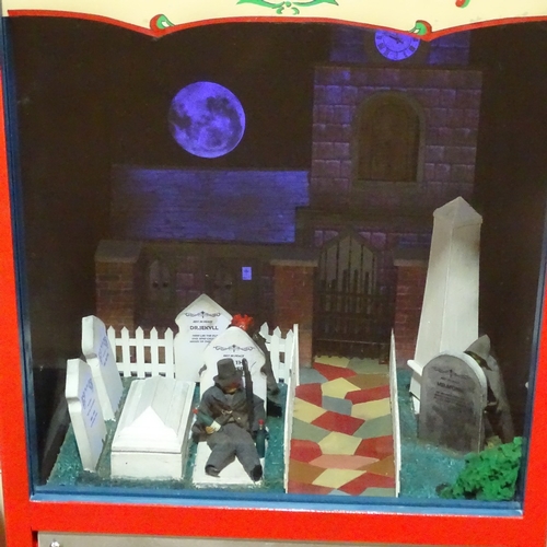 136 - An arcade working model Haunted Churchyard penny in the slot machine, made in the 1980s from an orig... 