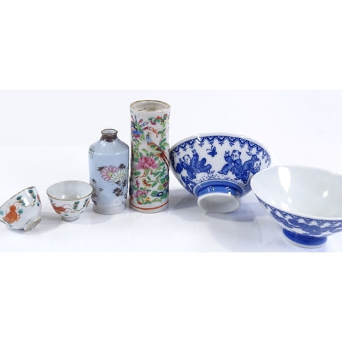 59 - A group of Chinese porcelain items (6)