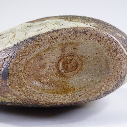 101 - Robert Fournier (1915 - 2008), studio pottery pebble vase with maker's marks, height 20cm