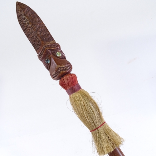 108 - A New Zealand Maori Taiaha, length 154cm