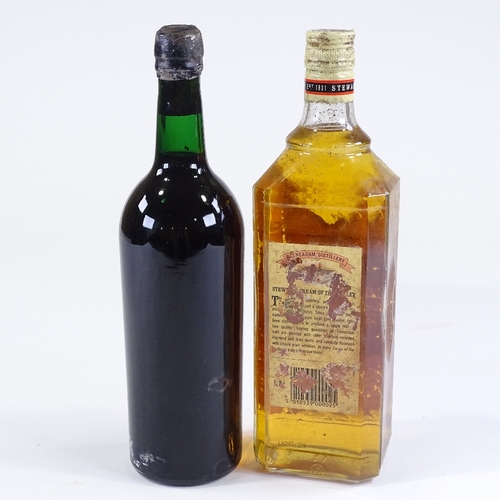 42 - A bottle of Stewarts Cream of the Barley blended Scotch Whisky, and a bottle of Warres 1970 LBV Port... 