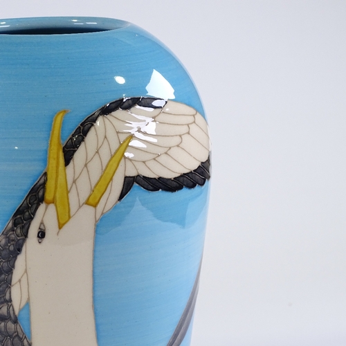 52 - Dennis Chinaworks, albatross design vase, designed by Sally Tuffin, no. 6/20, 2005, height 33cm