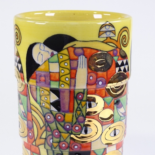 54 - Dennis Chinaworks, Gustav Klimt style vase, designed by Sally Tuffin, 2006, no. 2/40, height 25cm