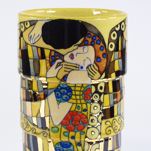 55 - Dennis Chinaworks, Gustav Klimt style vase, designed by Sally Tuffin, 2007, no. 16/40, height 25cm