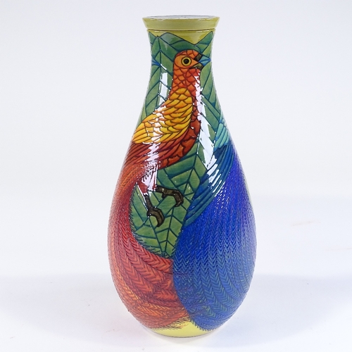 59 - Dennis Chinaworks, large limited edition, bird of paradise jar and cover, designed by Sally Tuffin, ... 