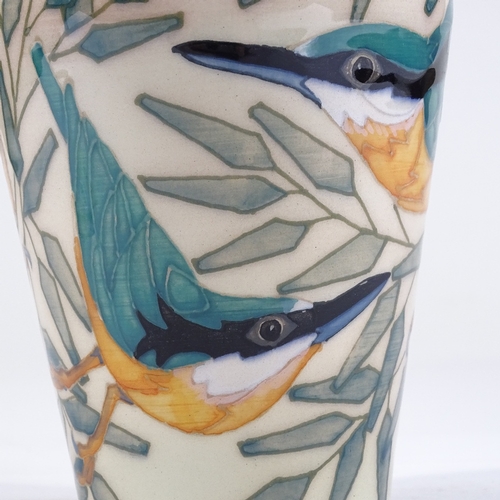 64 - Dennis Chinaworks, kingfisher vase, designed by Sally Tuffin, no. 6/30, 2004, height 16cm