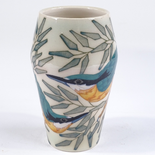 64 - Dennis Chinaworks, kingfisher vase, designed by Sally Tuffin, no. 6/30, 2004, height 16cm