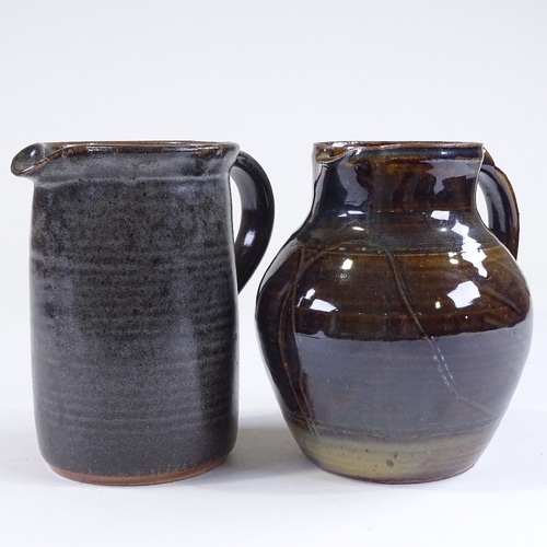 84 - Seth Cardew (born 1934), Wenford Bridge Pottery jug, height 17cm, and a Muchelney Pottery jug, heigh... 