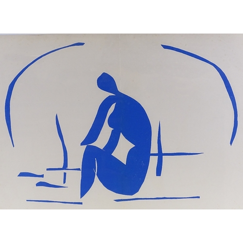 1350 - Henri Matisse, lithograph of a cut-out, Baigneuse dans les Roseaux, published by Verve 1950s, 14